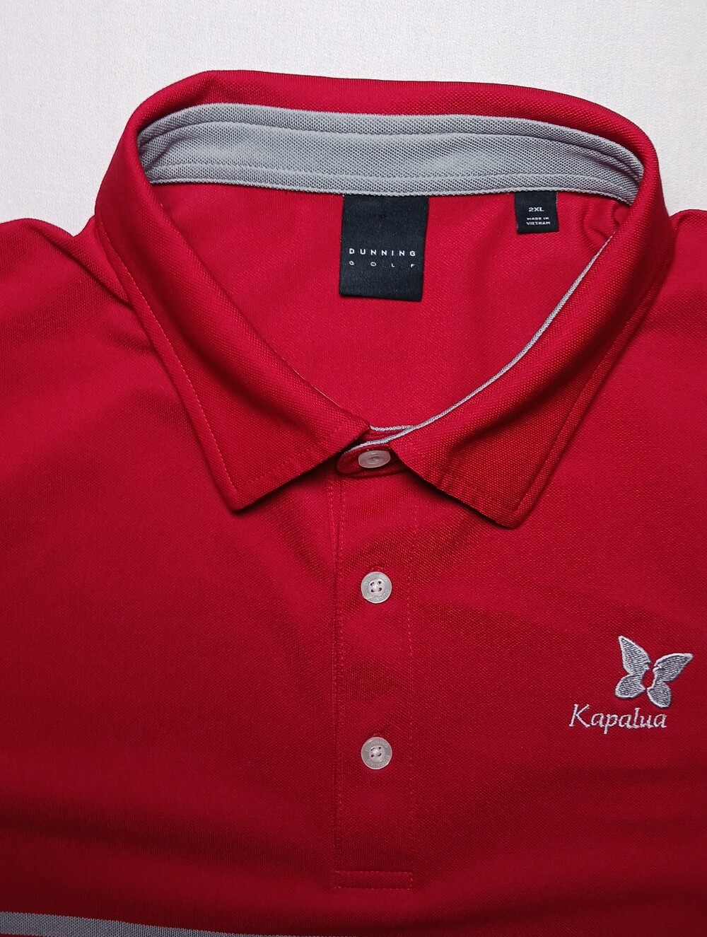 Dunning Golf Kapalua Mens Performance Stretch Polo Shirt 2XL Red